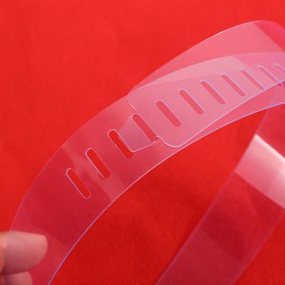 China Custom Clear Plastic Collar Band High Hardness Ring Button Shirt Collar Brace for sale