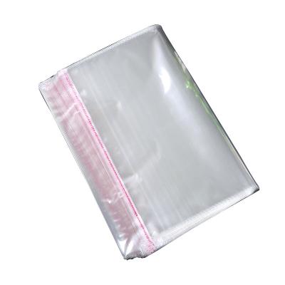 China Recyclable Opp Stain Clothing Packaging Bag With Logos Transparent Self Adhesive Plastic Opp Bag for sale