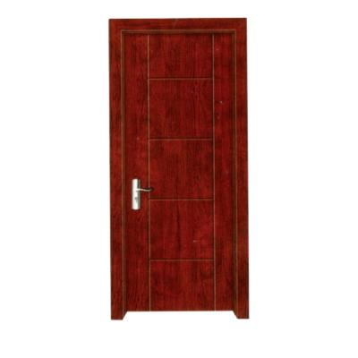 China Hot selling good price pvc wpc bathroom modern hotel interior waterproof liner windproof wooden door designs for sale