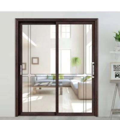 China Waterproof New Product Ideas Luxury Aluminum and Double Glass Sliding Door for sale