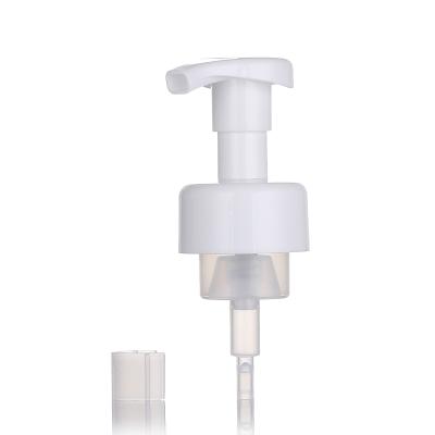 China Yuyao Liquid Soap Dispenser Pump 43mm Child Safe Plastic Foam Pump For Bottle for sale