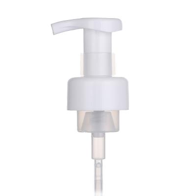 China 40 43mm Child Safe Foam Pump For Bottle Hand Soap Clear Clip Lock Pump Head For Facial Cleanser for sale