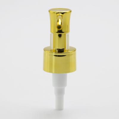 China Spill Non 24/410 UV Shiny Gold Oil Pump Dispenser Cleaning Wholesale High Quality Pump For Bottles for sale