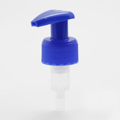 China Non Flip 28/410 Blue Liquid Soap Dispenser Plastic Right To Left Lock Pump for sale