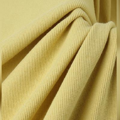 China Anti-Static 65% T 30% R 5% SP TR 2*2 lurex rib fabric luxury hand for women wedding dress for sale