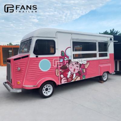 China In line with rules F-E1-480 FNAS model electric food truck bus vintage food truck for street food vending business for sale