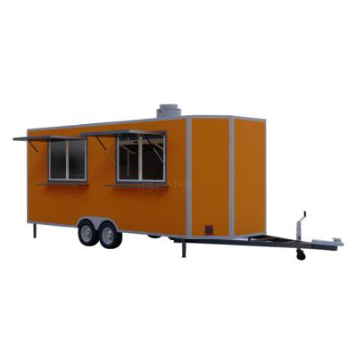 China In compliance with Australian rules stainless steel food trailer concession airstream food truck barbecue food trailer for outdoor for sale