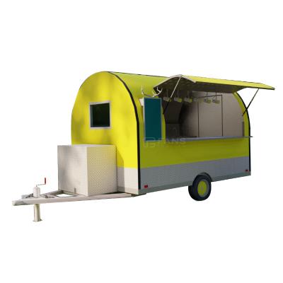 China Compliant with FAN Rules Mini Food Truck Coffee Trailer fast breakfast food carts mobile kitchen trailer for sale