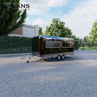 China In Compliance With 2021 Rules Food Trailer Commerical Food Truck Stainless Steel Food Cart for sale