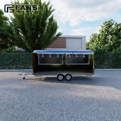 China In line with the rules most commercial food truck mobile fast food trailer for ice cream burger snacks for sale