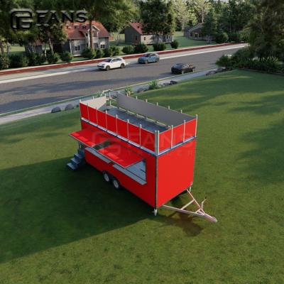 China In Line With The Rules Double Layer Europe Most Fashionable Food Trailer Fast Food Truck With CE for sale