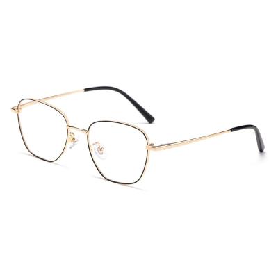 China 9026JY Mens And Womens Wide-Border Polygonal Pure Titanium Retro Prescription Fashionable Optical Frames for sale