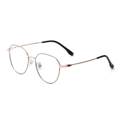 China 58007 new fashionable wholesale pure titanium optical frames of men's and women's retro round frame for sale