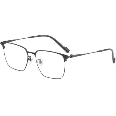 China New Big Face Business Full Frame Retro Glass Fashionable Pure Titanium Myopia Glasses Optical Frame for sale