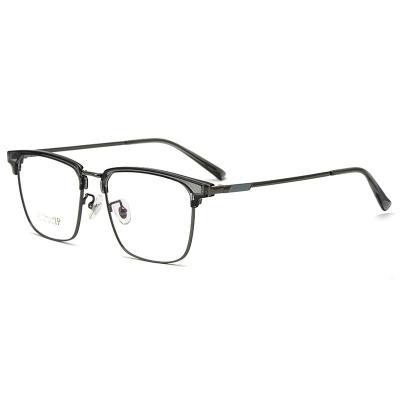 China 2311YJ Fashionable Square Big Face Pure Titanium Eyewear Men's Optical Glasses Frame Wholesale for sale