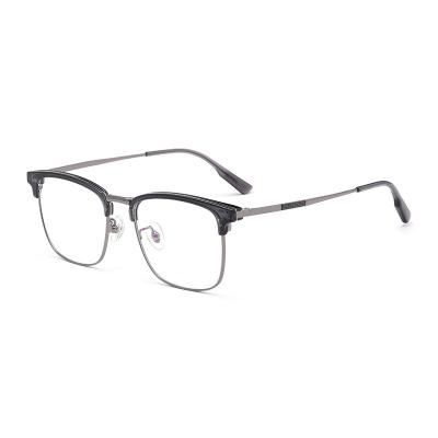 China Fashion 2312YJ Pure Titanium Square Fashionable Vintage Premium Pure Titanium Men's Optical Frame for sale