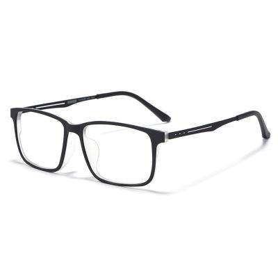 China High quality ultra light comfortable square fashion big TR90 men's pure titanium optical glasses sight myopia glasses for sale