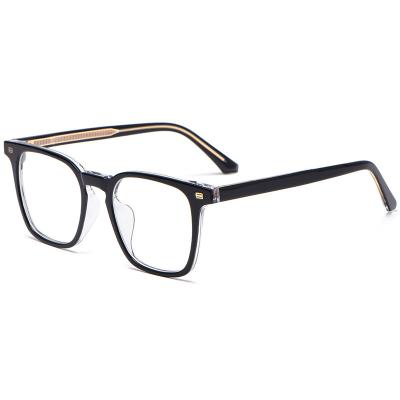 China 15015YC Men's And Women's Fashionable Retro Full-frame TR Sheet Optical Glass Prescription Transparent Frame for sale