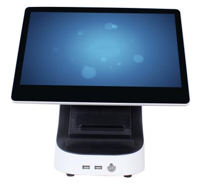 China 15 inch POS touch screen windows with free POS software for restaurant and retail 15.6