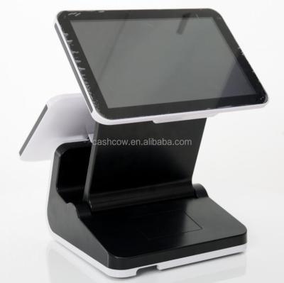 China Cashcow Android POS Systems For Pizza Business 12 Inch Dual Screen for sale