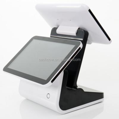 China Manufacturer Supply Cashless Payment System With 12 Inch Dual Screen Advertising Screen for sale