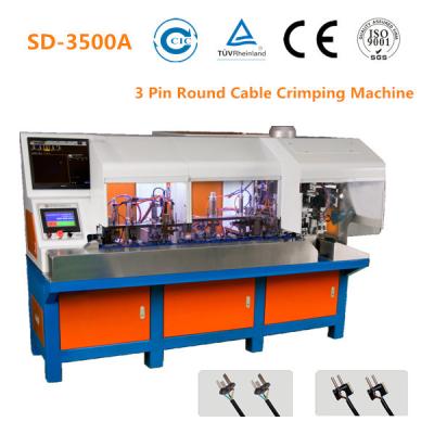 China 2 Pin Plug Semi Automatic Crimping Machine 24mm Stripping Size 1800 - 2000 PCS/H for sale