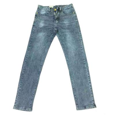 China KAISORN QUICK DRY tapered men's skinny fit jeans denim pants business casual plus size elastic bottoms for sale