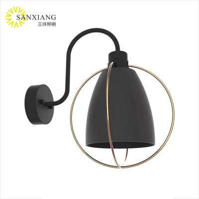 China Modern Easy To Install Simple Modern Bedside Wall Lamp E27 Bedroom Living Room Aisle Corridor Hotel Wall Light for sale