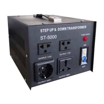 China Power Factory Direct 20% Off 5000W 50Hz 60Hz 220v to 110v Step Up Step Down Transformer Voltage Converter for sale