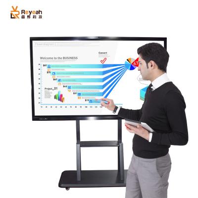 China School/Office 65 Inch 4K Uhd Interactive Whiteboard Infrared Multi Touch Interactive Electronic Whiteboard For Classroom for sale