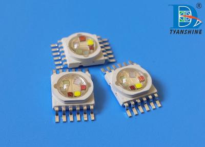 中国 10W 多色刷りの Multichip LED のダイオード、6IN1 RGBWA の紫色の高い発電のパッケージ LEDs 販売のため