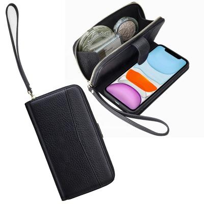 China New Design New Arrival Protector Cover Phone Case Multifunctional Lipstick Coin Change Bag Card Holder Zipper Purse For iPhone for sale