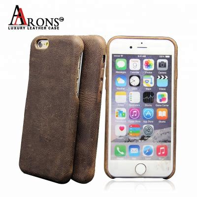 China 2018 Genuine Leather Cell Phone Back Cover High Protective Cell Phone Case For iPhone 6 7 8 for sale