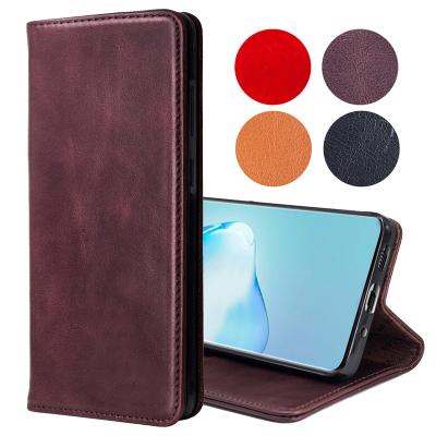 China Genuine Cow Leather Back Flip TPU Soft Leather Phone Cover Wireless Charging Case For Samsung s20 ultra 5g for sale