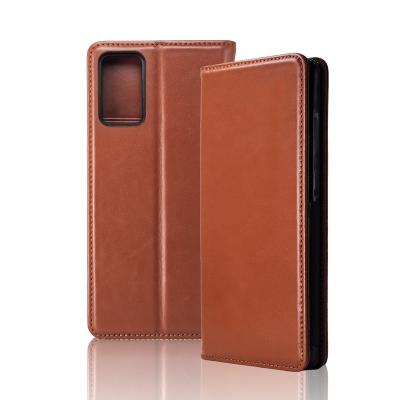 China Luxury High End Genuine Cow Genuine Leather Business Design Flip Wallet Phone Case Leather Cover For Samsung Galaxy Note 20 for sale