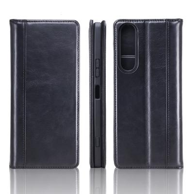 China New Unique Fashion Anti EMF Flip Wallet Luxury Flip Phone Case Genuine Leather Case Anti Radiation Phone Case For Sony Xperia 1 II for sale