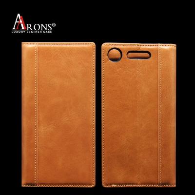 China Retro Genuine Leather Anti EMF Radiation Flip Wallet Card Holder Cover Bag OEM Custom Shockproof Leather Phone Case For Sony/iphone/Samsung for sale