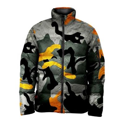 China QUICK DRY Camouflage Stripper Jackets For Men Custom Made Bubble Anorak Winter Warm Down Camouflage Stripper Jacket for sale