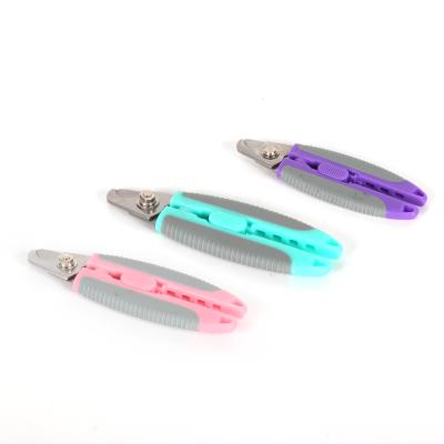 China Professional Dog Cat Pet Nail Clippers Small Animal Grooming With Safety Guard Avoid Over Cutting for sale