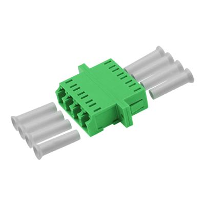 China 4 Core Coupler QUAD Flange Fiber Coupler LC Asymmetric Fiber Optic Weld Adapter for sale