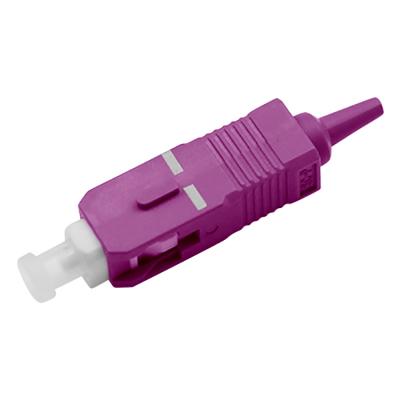 China FTTH FTTH fiber optic equipment mode patch cord connectors SC APC UPC mm om3 om4 single simplex fiber connector for sale