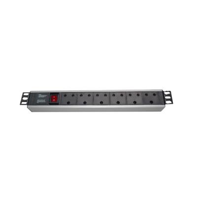 China Integrated Type 6 Way PDU Switch 1.5u South Africa Socket for sale