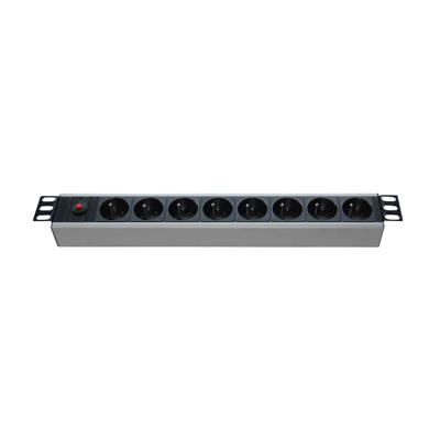 China Integrated Networking Rack Power Data Unit Switch 19 Inch 1.5u French Type PDU for sale