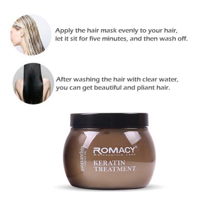 China ROMACY Professional Keratin Hair Color-protection Cream Hair Smooth Natural Natural Organic Keratin Hair Care Products for sale