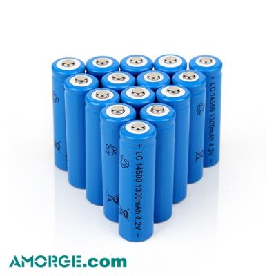 China Wholesale cheap high capacity 3.7V 600mah 14500 rechargeable lithium battery for toys and flashlight for sale