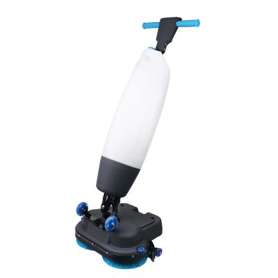 China Hotels Ready to Ship Mini Cordless Power Walk Behind Tile and Dry Floor Scrubber Scrubber Equipment Floor Mop Floor Machine Cleaner for sale