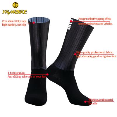 China Fashion Men Athletic Sport Logo Antibacterial Wholesale Custom Bike Coolmax Sock Recycling Manufacturer for sale