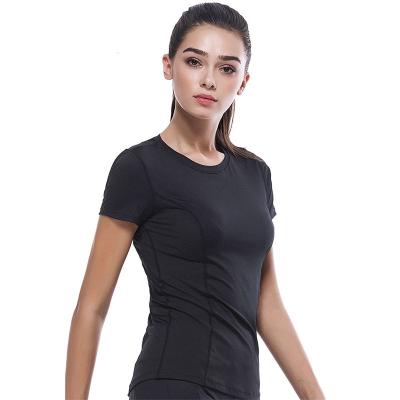 China China Manufacturer Wholesale New Arrival Breathable Customized Design Women Round Neck Fitness T Shirts for sale