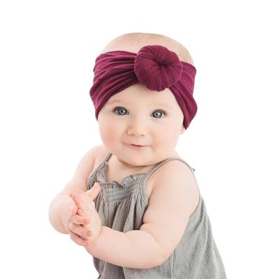 China Solid Knotted Hat Beanie Headwear Accessories Cotton Beanie Toddler Style Hat European and American Girls Baby Boy Hat for sale