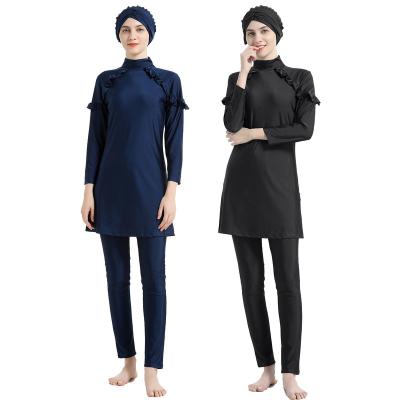 China Modest Muslim Islamic Burkini Women Girls Swimwear Full Coverage Muslim Swimsuit Plus Size for sale